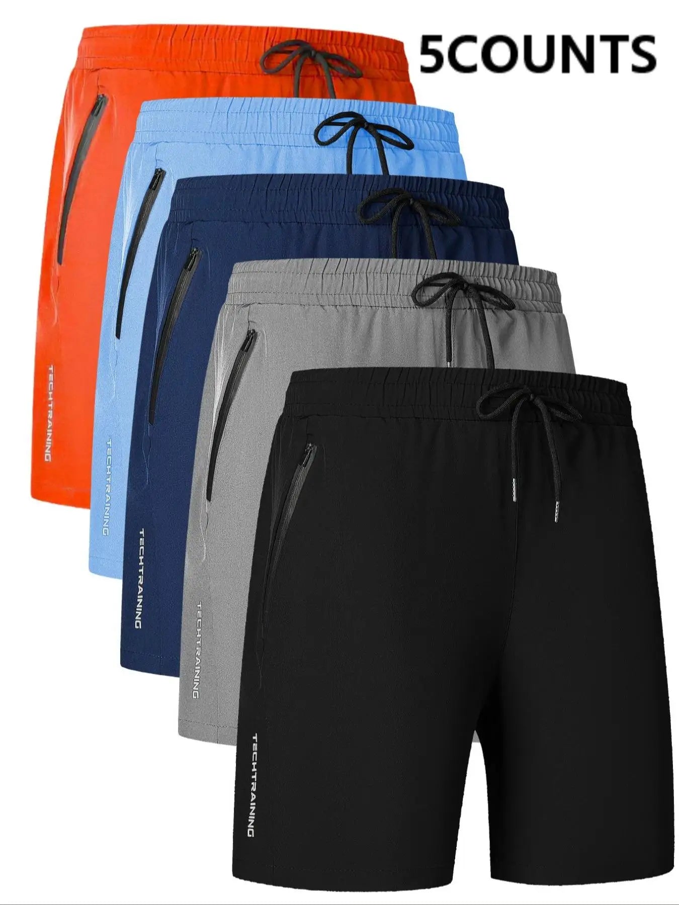 Men's Quick-Dry Shorts – Breathable Zipper Pocket Summer Sports Shorts for Outdoor Fitness