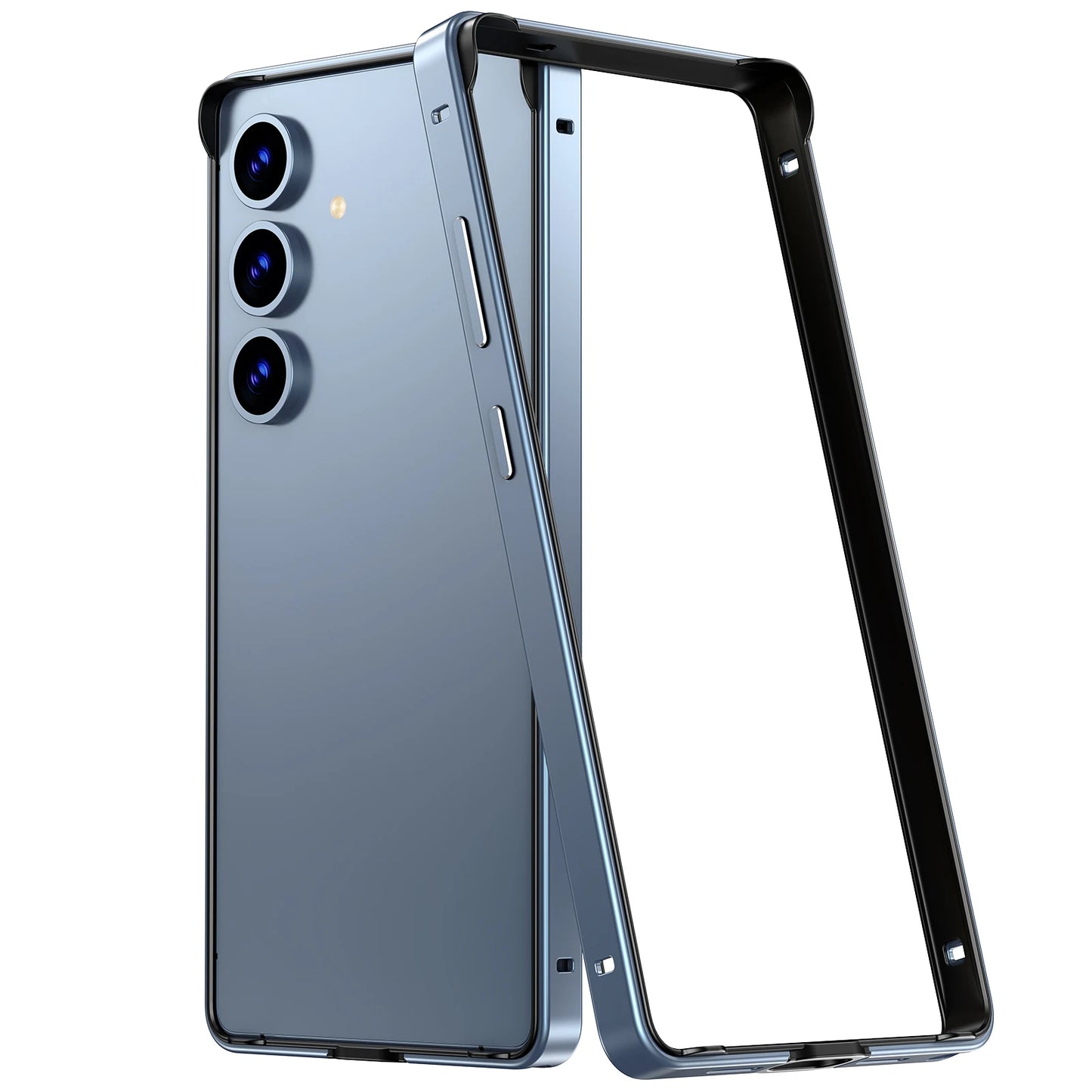 Hybrid Silicone Frame Aluminum Metal Phone Case for Samsung Galaxy S26 S25 Ultra S24 Plus Better Heat Bumper