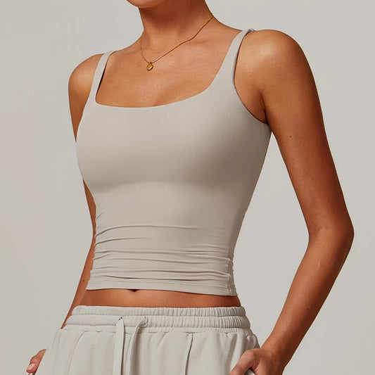 Women's Workout Tank – Breathable Yoga Tank Top | Quick Dry Running Tight Top