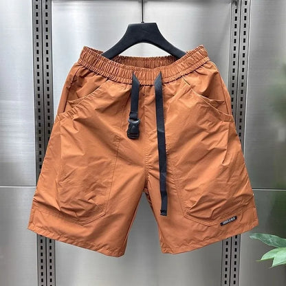 Men's Work Shorts - Large Pocket Elastic Waistband Summer Casual Loose Fit