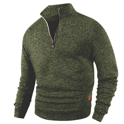 Animal Game Men's Half Zipper Sweatshirts Long Sleeve Solid Pullover Turtleneck Streetwear Warm Jacket Sport Coats Outerwear
