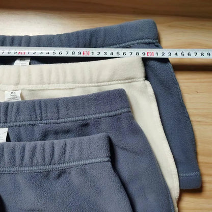 Seobean Solid Polar Fleece Shorts New Coming Soft Warm Breathable  Casual  Shorts for Men
