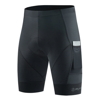 YKYWBIKE Sports Padded Bike Shorts for Men Cycling Bicycle Shorts Comfortable Road Biking Pants 2 Pocket Tights Slim Fit