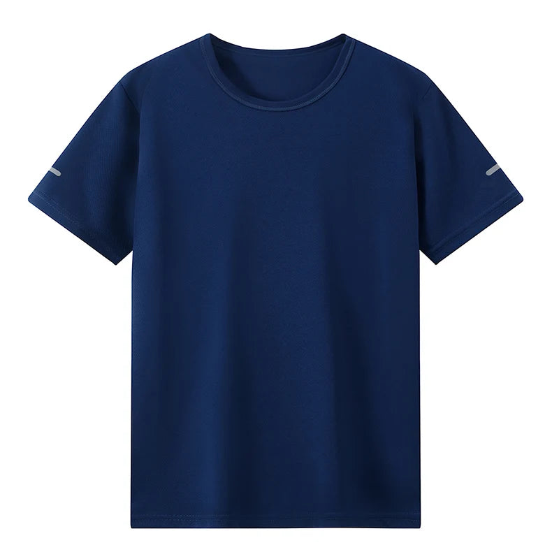 1/4piece Spring/Summer Youth Plus Size 13-16 Years Old Quick Drying Sports Short Sleeved T-shirt Versatile Top For Boys And Girl