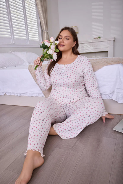 Loungewear Sets Woman Pajamas Set Big Size Pajamas for Women Ensembles Pyjama Femme Ensemble Sleepwear for Sleeping Home Wear