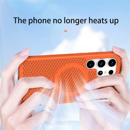Magnetic For Magsafe Heat Dissipation Phone Case For Samsung S26 S25 S24 S23 Ultra S22 Plus FE Luxury Shockproof Protector Cover