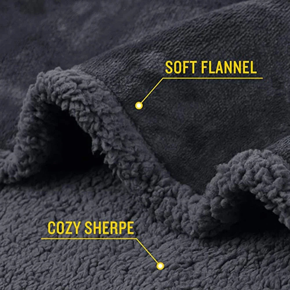 Waterproof King Size Blanket - Cozy Thickened Shaggy Stain Resistant