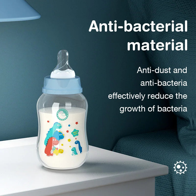 MAMIJOY 2PCS 150/240ML Baby Bottle Milk Bottle Anti-drop Heat-resistant Newborn Bottle Newborn Feeding Supplies BPAFREE BB01/02