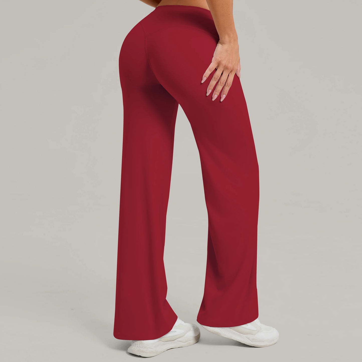 Women Yoga Pants – Soft Stretchy Fabric Full Length Leggings With Elastic Waist