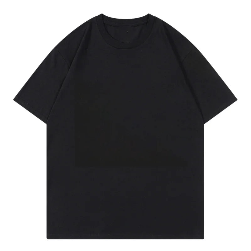 Organic Cotton T Shirt - Men's Solid Color Casual Crew Neck Tee Breathable