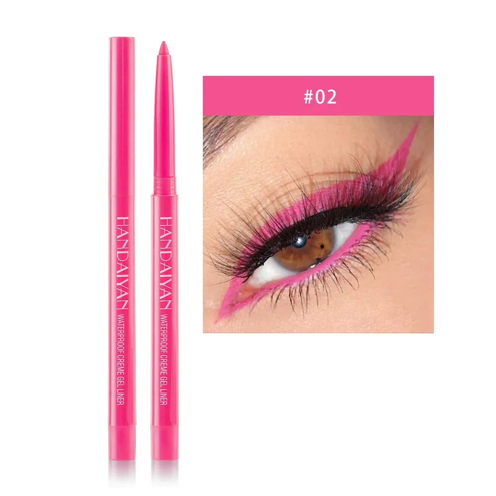 Matte Eyeliner Pencil - Waterproof Gel Pencil With 20 Colorful Shades | Long Lasting, Quick Dry