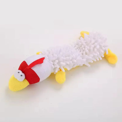 Cute Cartoon Animal Plush Pet Toy Squeaky Durable Chew Resistant Puppy Molar Interactive Play Toys Boredom Relief Dog Chewing