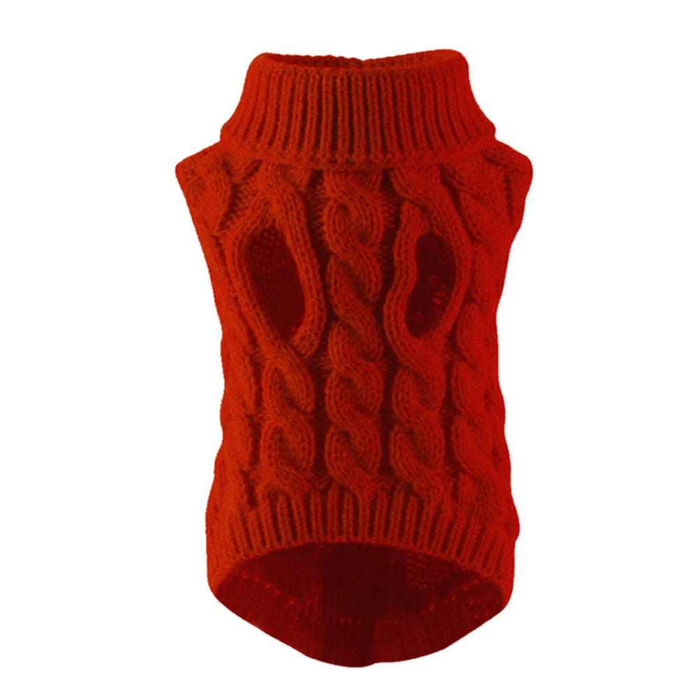 Classic Solid Chihuahua Puppy Dog Sweater for Small Dogs Winter Warm Pet Clothes Yorkshire Schnauzer Pullovers disfraz de perro