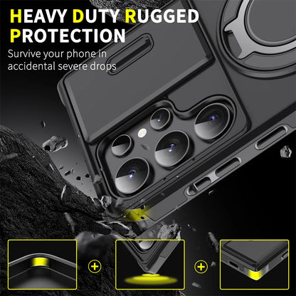 Magnetic Slide Camera Protection Phone Case for Samsung S21 S22 S23 S24 S25 Ultra FE A Series - ZOOMNSTORE