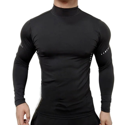 Men's Compression Shirt Athletic Long Sleeve Workout T Shirt | UV Sun Protection, Quick Dry