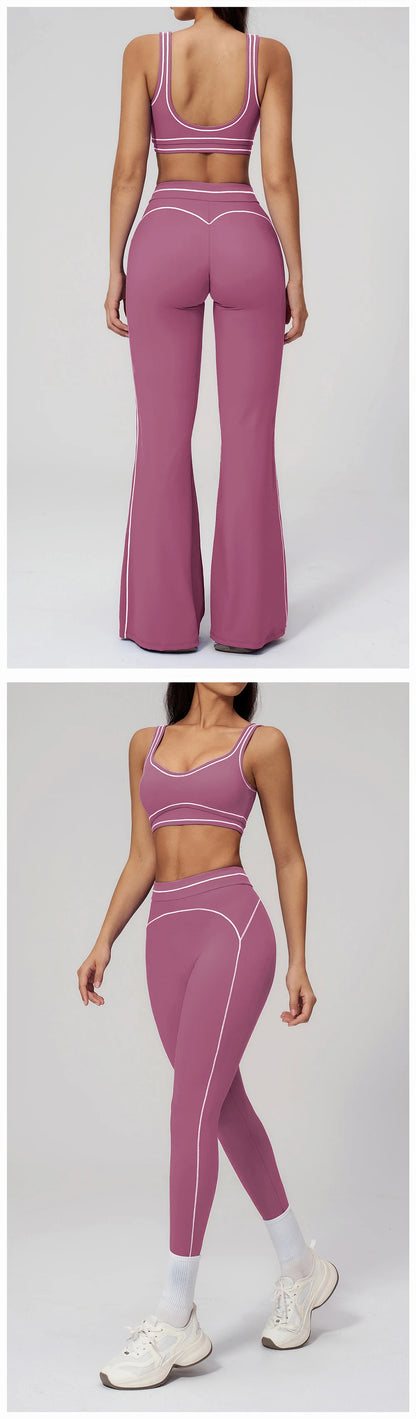 Yoga Suit 2PCS Women Tracksuits Sports Outfits Gym Clothes Running Sports Bra Suits Female Workout Yoga Clothes Athletic Wear