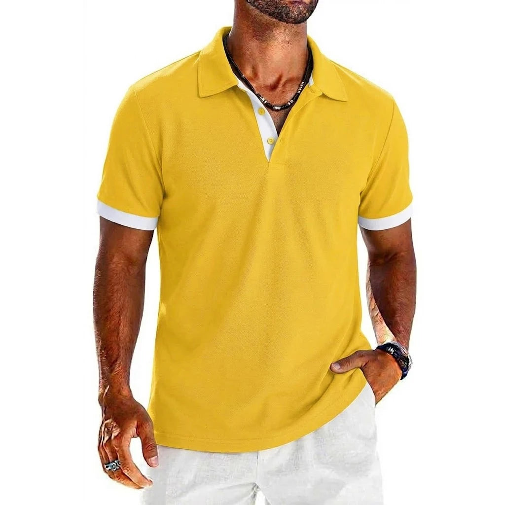 Men's Polo Shirt – Lightweight Breathable Lapel Sports Tee