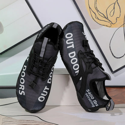 Men Water Shoes Swimming Barefoot Quick Dry Lightweight Aqua Sneakers Outdoor Sports Five Fingers Upstream Wading Shoes Summer Breathable Surfing Sandals Beach Trekking New Big Size
