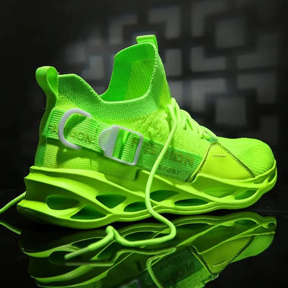 Sneakers Men Mesh Breathable Casual Men Shoes Unisex Light Soft Thick Sole Hole Couple Shoes Athletic Sneakers Women Shoes