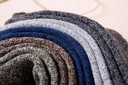 Mens Winter Merino Wool Socks - Thick Warm Cashmere 3 Pair Set - ZOOMNSTORE