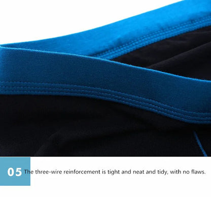 6pcs/Lot Large Size Seamless Underwear Men Solid Cotton Boxer Shorts Men's Panties Breathable Boxers Mens Pack Underpants Man