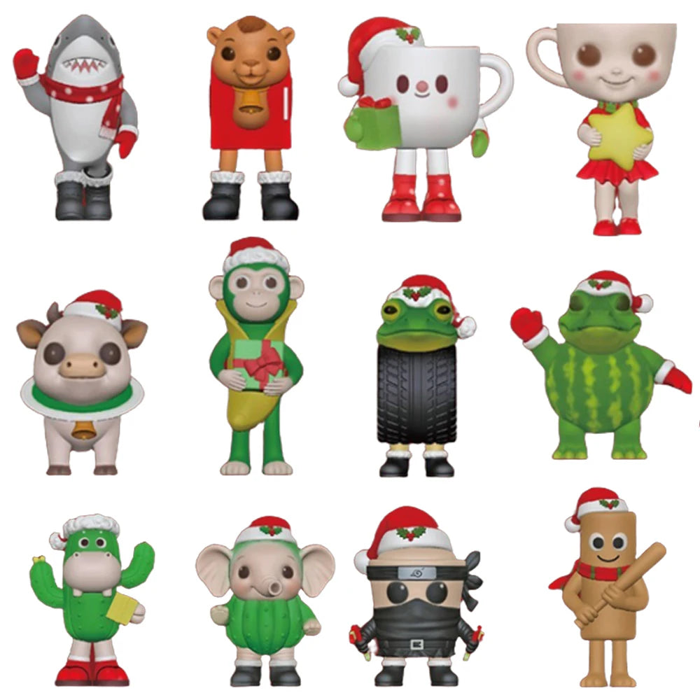 New Christmas Edition Tungtungsahur Figure Funny Doll Desktop Decoration Tralalero Tralala Figure Model Kids Christmas Gifts