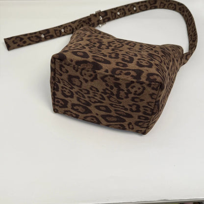 Leopard Print Tote Bag – Large Capacity Crossbody Shoulder Bag for Autumn Winter