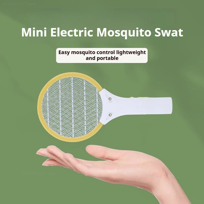 USB Car Mini Electric Mosquito Swatter Summer Mosquito Insect Racket Killer Rechargeable Handheld Bug Zapper for Bedroom
