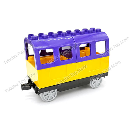 Kids Train Track Blocks – DIY Railway Toy Set With Large Plastic Bricks & STEM Gift