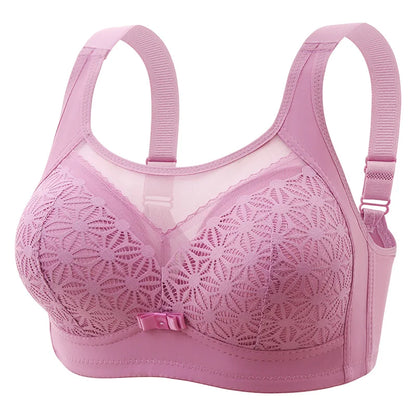2PCS New High-end U-shaped Back With No Steel Ring Gathered And Adjusted Bra Thin Cup Breathable  Breasted Underwear Mom's Bra