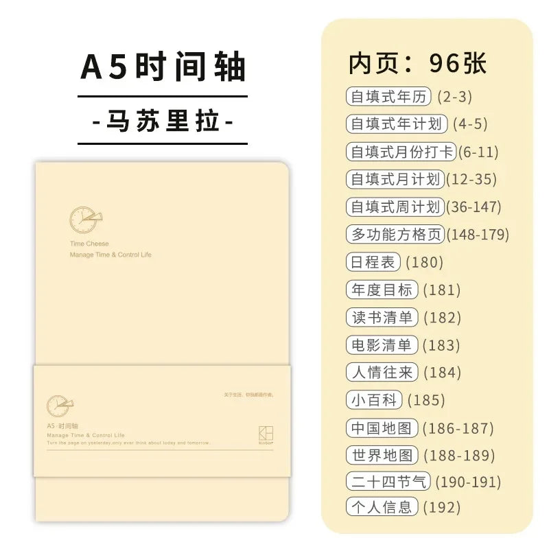 Weekly Planner Notebook - Undated Agenda & Daily Monthly Schedule Book