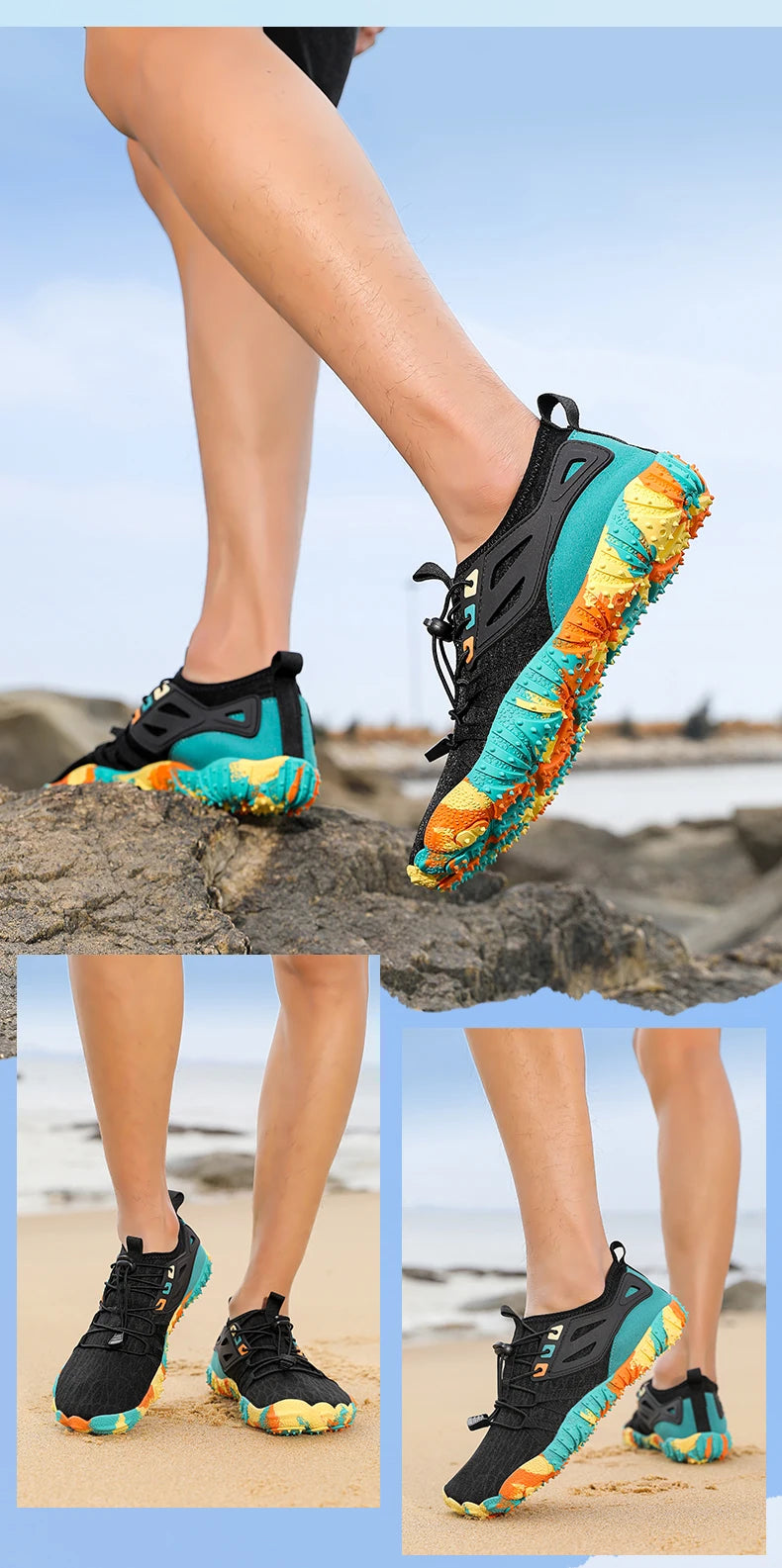Aqua Shoes Barefoot Beach Shoes Adults Gym Outdoor Training Footwear Unisex Quick-Drying Breathable Sneakers