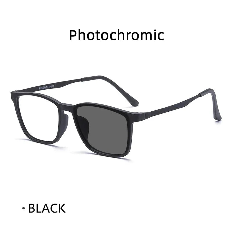 Titanium Reading Glasses - Lightweight Rectangle Frame with Blue Light Blocking