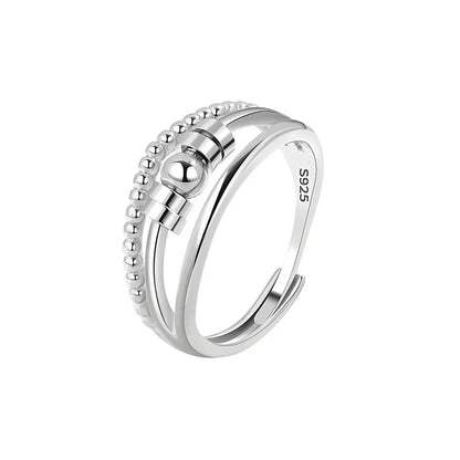 Adjustable Fidget Spinner Ring - Anti-Stress Anxiety Jewelry for Women