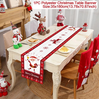 Christmas Table Runner - Holiday Decor for Home 2024  New Year Gift 2025