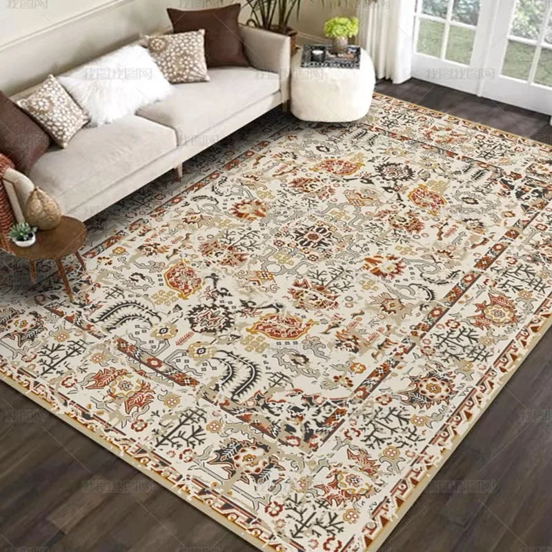Velvet Carpet - Nordic Moroccan Style Crystal Velvet Rug | Dirt Resistant, Washable & Non Slip