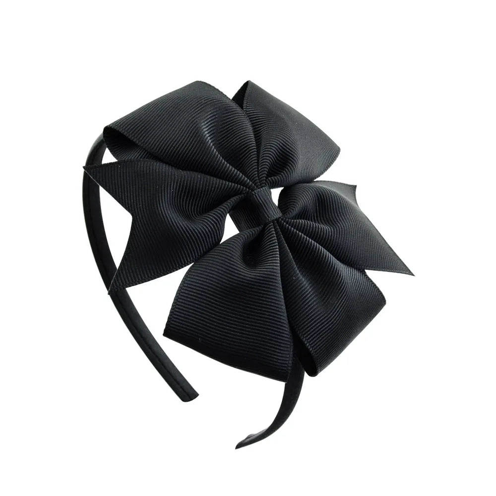 Handmade Hair Bows for Baby Girls - Cute Solid Headbands in 20 Colors