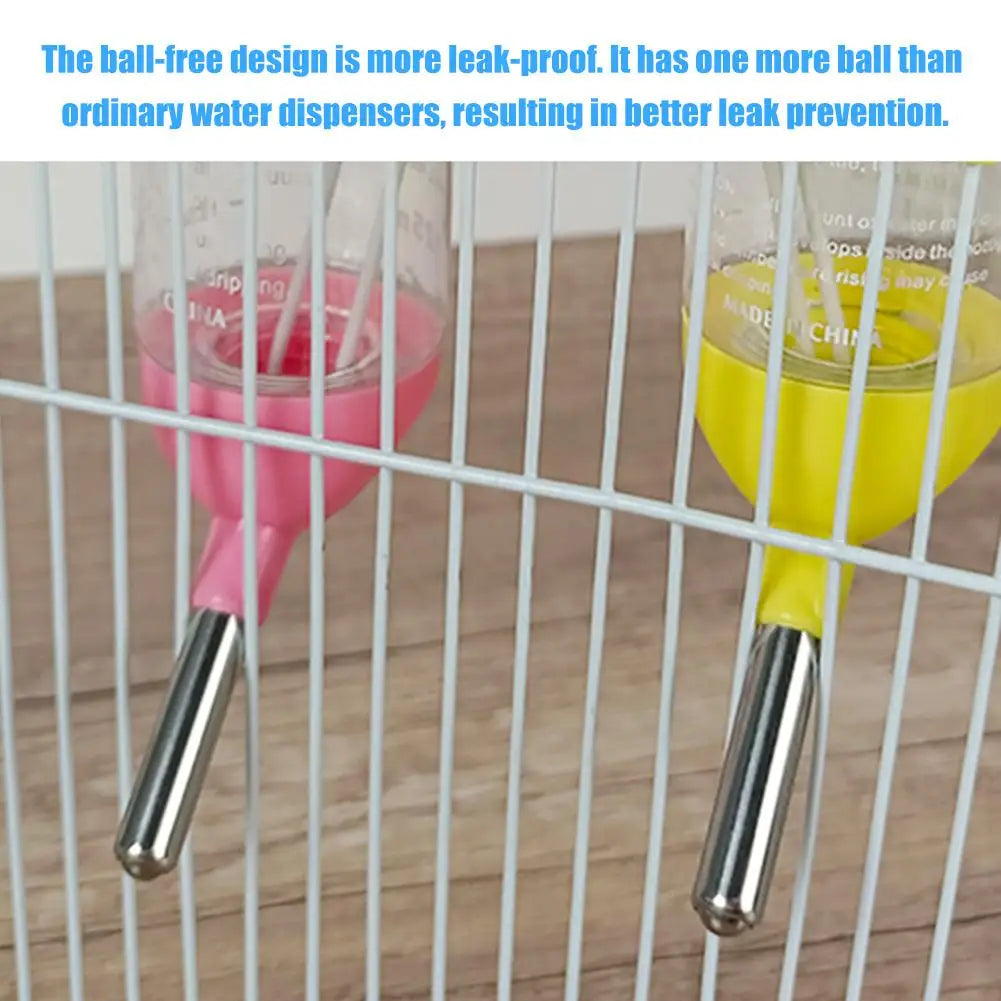 Hanging Hamster Drinker Water Bottle Dispenser Feeder Hanging Pet Dog Guinea Pig Squirrel Rabbit Drinking Head Pet Drinker Stand