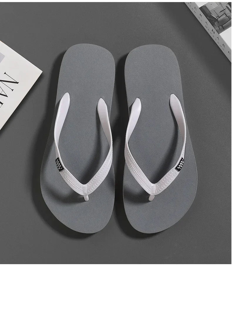 Men's Minimalist Flip Flops  Summer Fashion Outdoor Anti Slip Wear-resistant Sports Sandals with Soft Beach Casual Shoes