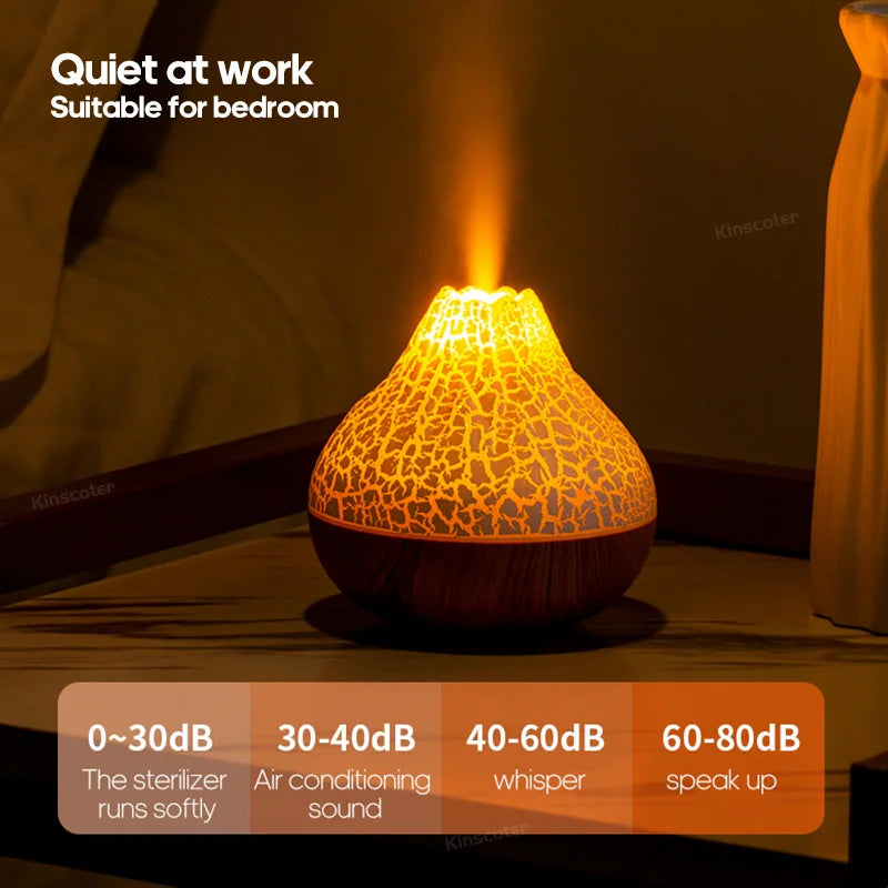 300ml USB Desktop Humidifier - Colorful Mist Diffuser  Air Purifier