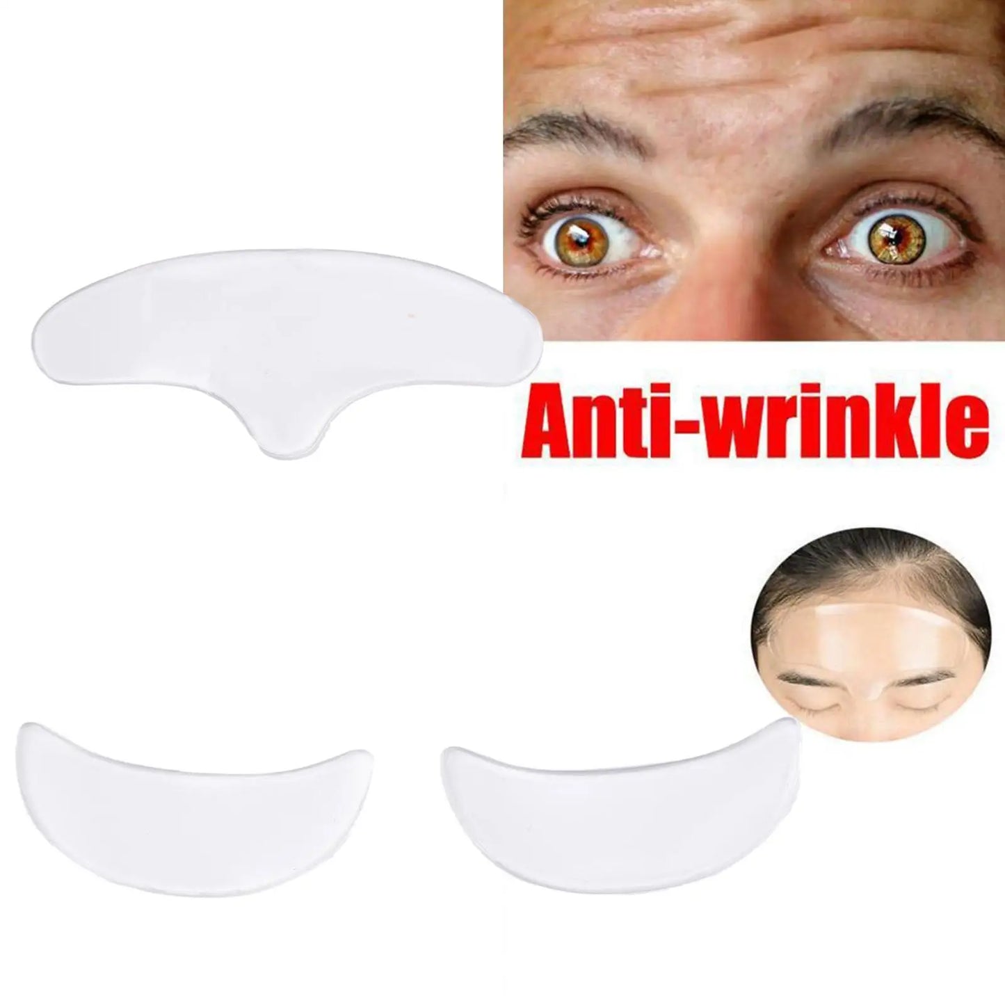 HOMEFISH Wrinkle-Reducing Forehead & Eye Care Kit - Anti-Aging Gel Patches, Firming Lift Masks & Forehead Line Remover