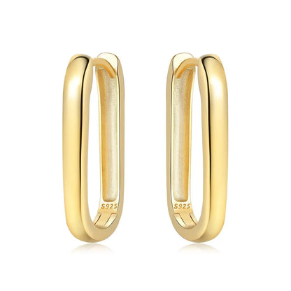 925 Sterling Silver Simple Pearl Earrings Jewelry Hoop Earrings Zircon Stud Earrings For Women Jewelry Fine Birthday Party Gifts
