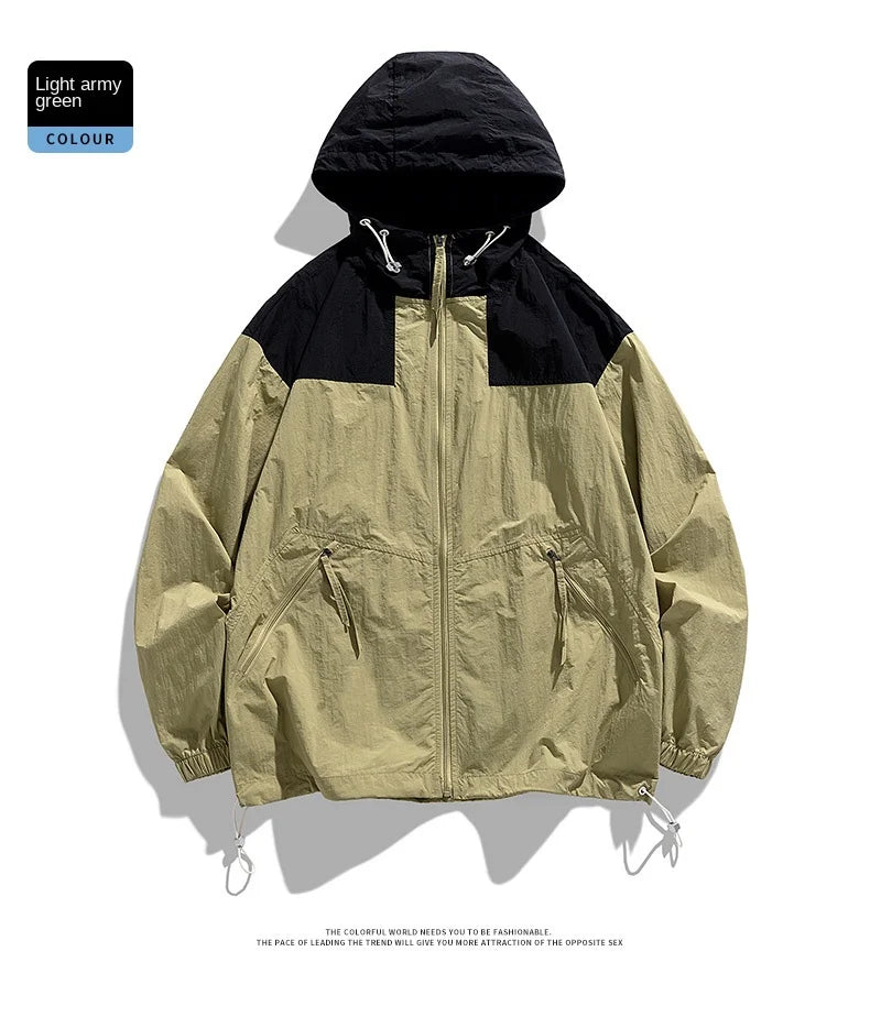 Summer New Hong Kong Style Couple Style Japanese and Korean Versatile Sunscreen Clothing Fashion Trend Versatile Outdoor Couple