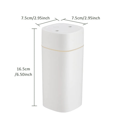 Portable USB Humidifier - 600ml Aroma Diffuser with Colorful Night Light for Home  Car