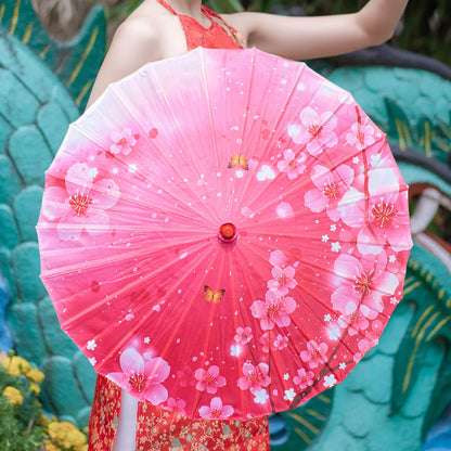 Chinese Oiled Paper Umbrella Japanese Women Decorative Umbrella for Costumes Photography Bridesmaids Party Scenery