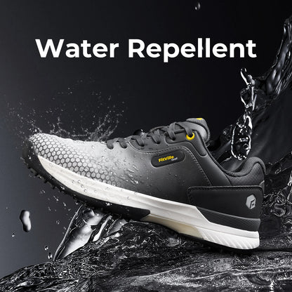 FitVille Wide Men's Golf Shoes Non-Slip Wear-Resistant Comfortable Pickleball Sports Shoes Suitable for Swollen Feet Relieve Toe