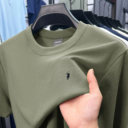 Silky Cotton T-Shirt - Breathable Men's Tee | Quick Dry Round Neck Shirt