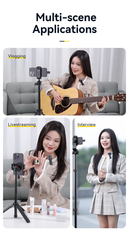 Ulanzi VM-10 Wireless Clip-on Microphone 3-Level Noise Reduction Mic With Lightning Connector For iPhone Vlog Live Streaming