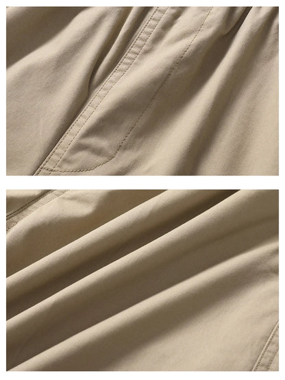 Plus Size Men's Shorts - Breathable Cotton Summer Casual Knee Length Fitness Shorts