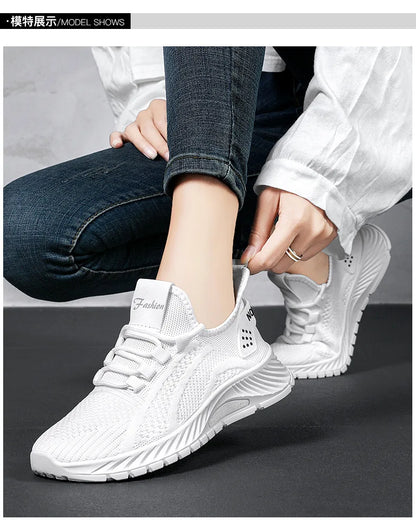 Women's Shoes Summer 2025 Casual Sneakers Breathable Mesh Lightweight Affordable Free Shipping